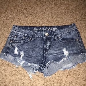 Stretchy jean shorts